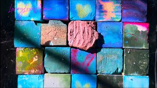 💚🩷HUE-tiful Dyed Blocks💜🩵▫️Gym Chalk ASMR▫️Oddly Satisfying