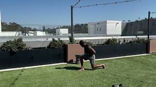 Bodyweight static pulsing lunge