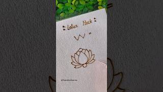 Step by step lotus mehndi hack || #lotus​ #mehndi​ #art​ #shorts​ #henna​ #hack​ #tutorial