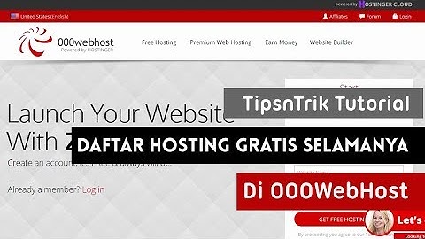 Daftar Hosting Gratis selamanya di 000webhost