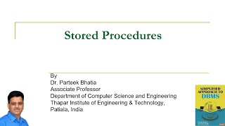 Stored Procedures | Subprograms | PL/SQL | Databases | Parteek Bhatia | Simplified Approach to DBMS