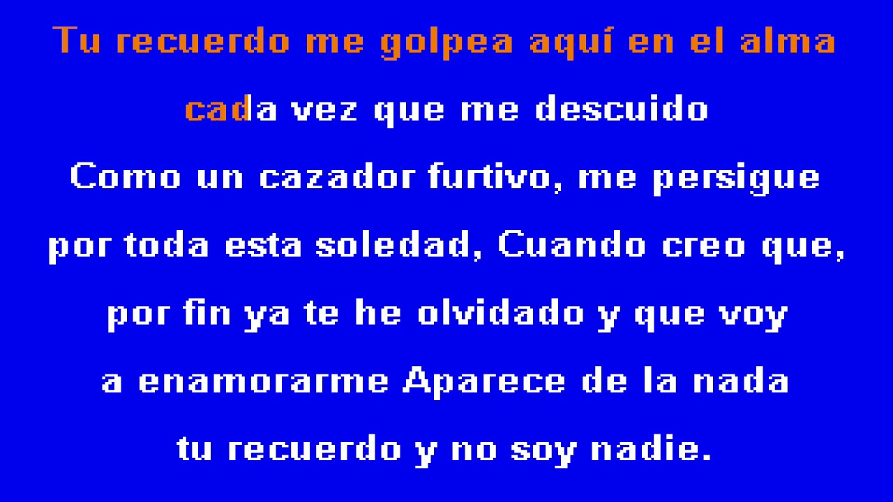 Que Alguien Me Diga Gilberto Santa Rosa Karaoke YouTube