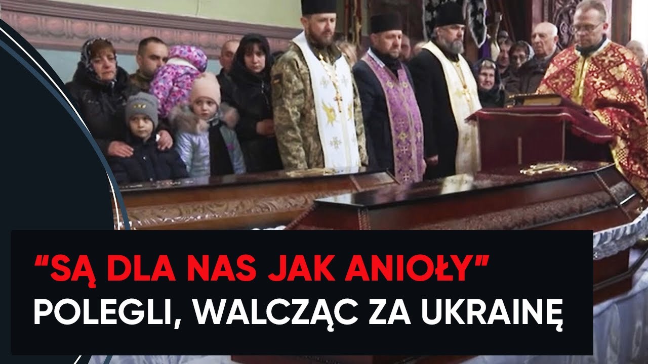 Poruszający pogrzeb ukraińskich żołnierzy. Łzy same cisną się do oczu