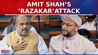 Amit Shah Hits Out At Asaduddin Owaisi Says, 'Representative Of Razakars Sitting In Parliament'