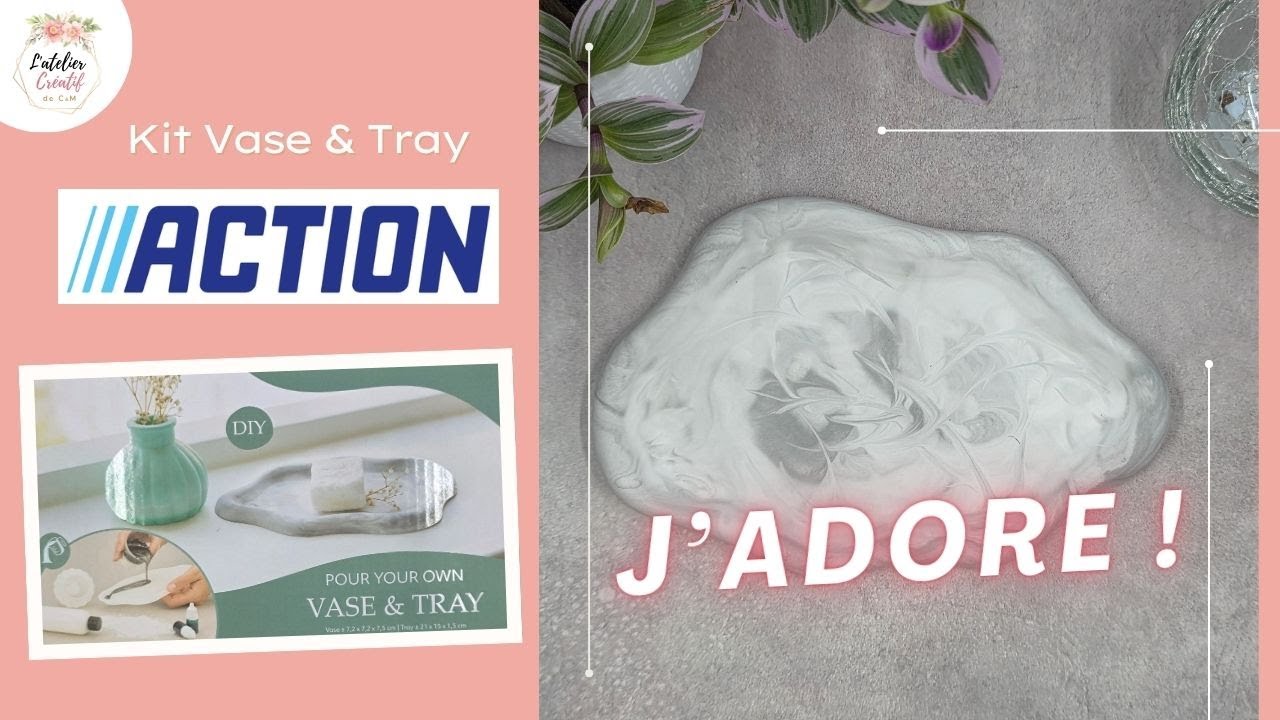 🔊 Test kit Vase & Tray ACTION 😍 J’adore le résultat ❤️ Foncez 🏃‍♀️‍➡️#diyaction #action
