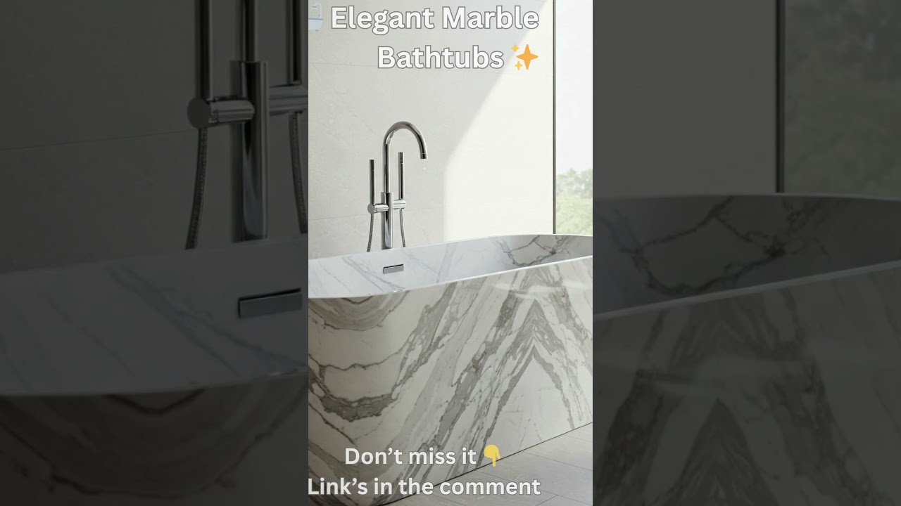 🛁 Elegant Marble Bathtubs – Redefine Luxury in Your Bathroom ✨