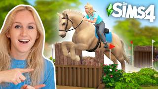Mega CROSSTERREIN van mijn PAARDEN MANEGE bouwen! 🤩🐴 *Sim...