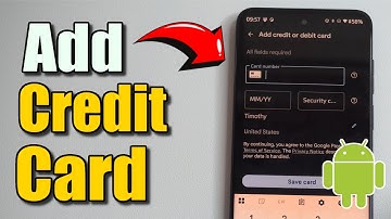 How to Add Credit Card to Google Account to Buy Things on Play Store using Android Phone