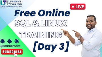 [Day 3] FREE SQL & LINUX TRAINING | Learnomate Technologies