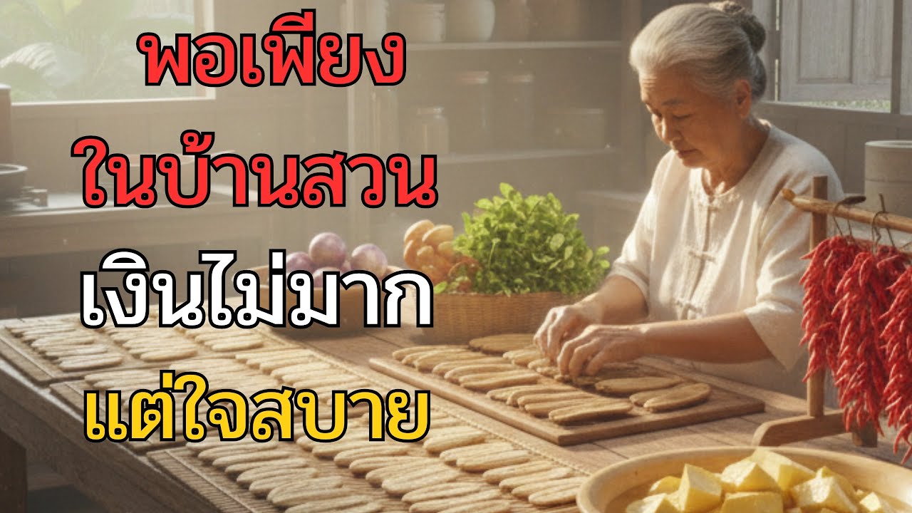  พอเพียงในบ้านสวน เงินไม่มาก…แต่ใจสบาย