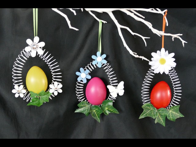 DIY Osterdeko ruck-zuck und günstig–Zweig- u. Fensterdeko Ostern–Easter decorations quick and cheap