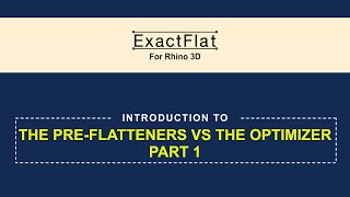 Preflatteners vs optimizers. Part 1