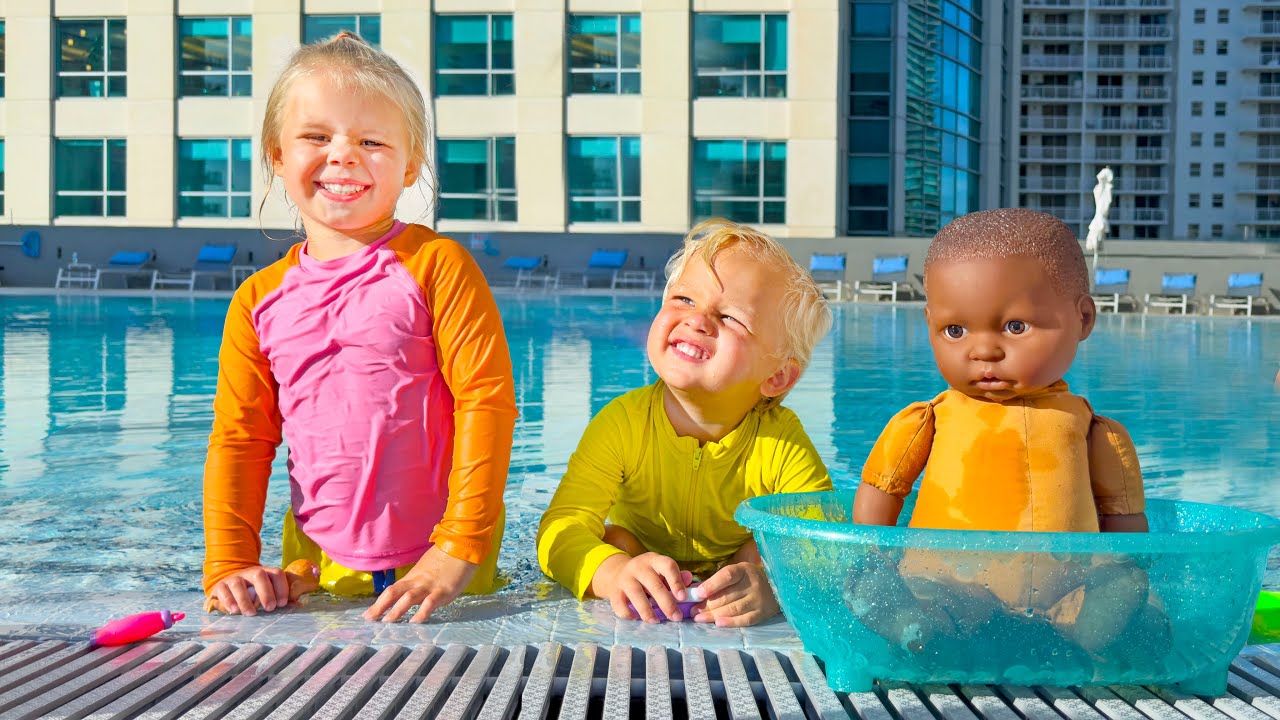 Naomi and David found a baby in the Pool - YouTube