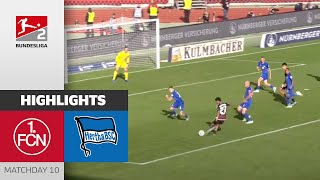 Nürnberg beat Hertha! | 1. FC Nürnberg - Hertha BSC 3-1 | All Goals | Matchday 10 – Bundesliga 2