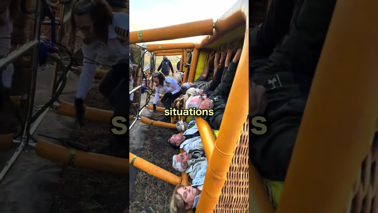 Посадка на воздушном шаре 😳