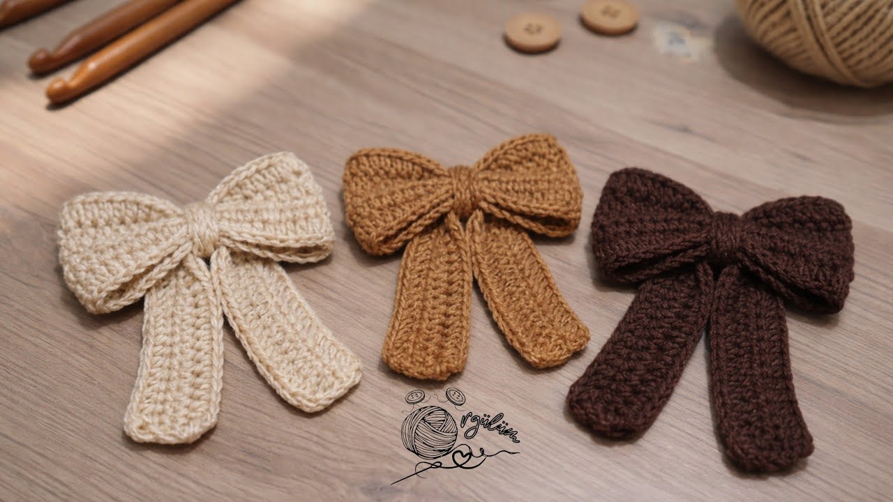 Yeni Başlayanlar İçin Çok Kolay Örgü Fiyonk 🎀 / Tığ İşi Adım Adım