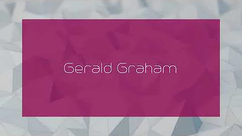 Gerald Graham - appearance