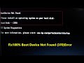 Fix100%Hard Disk (3F0)F2 System | Boot Device Not Found Please install an operating
