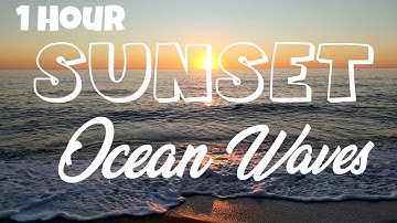 1 Hour | Sunset Beach Ocean Waves| Relaxing & Fun Stress-Free Tropical Quarantine | Music Babies