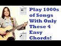 FIRST Guitar Chords You NEED To Learn - Easiest Beginner Guitar Chords For Playing Songs