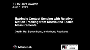 ICRA 2021 - Extrinsic Contact Sensing with Relative-Motion Tracking from Distrib Tactile Measurement