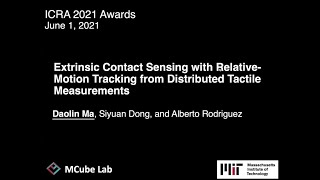 ICRA 2021 - Extrinsic Contact Sensing with Relative-Motion Tracking from Distrib Tactile Measurement