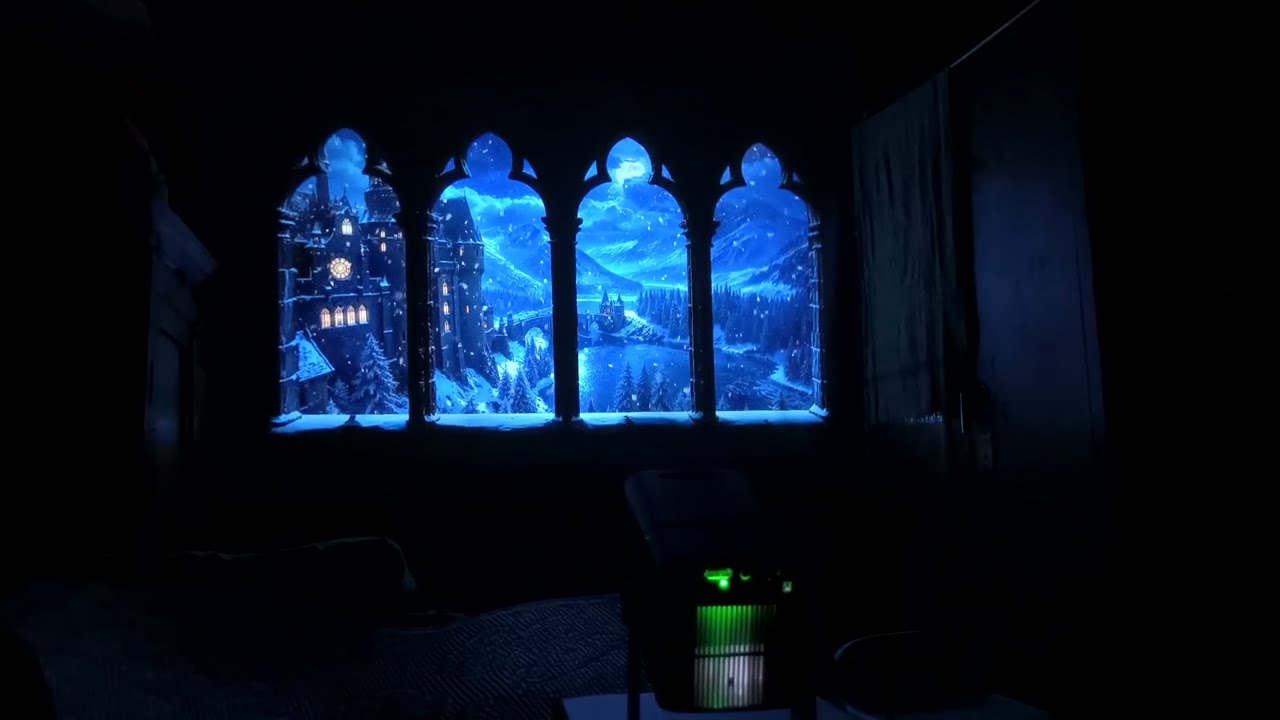 Hogwarts Window View On Projector 😯