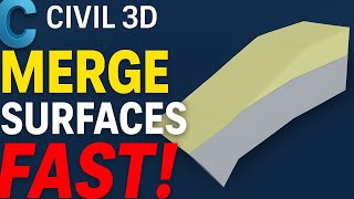 How to Merge or Combine Two Surfaces in AutoCAD Civil 3D | Surface Join Tutorial