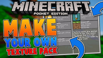 CUSTOM TEXTURE PACK! - How To Make Your Own Texture Pack - Minecraft PE (Pocket Edition)
