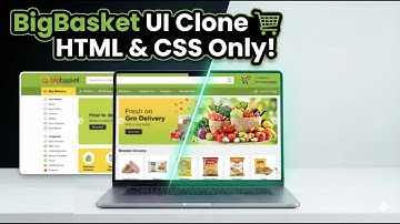 BigBasket Website UI Clone using ONLY HTML & CSS | E-commerce Frontend Practice Project