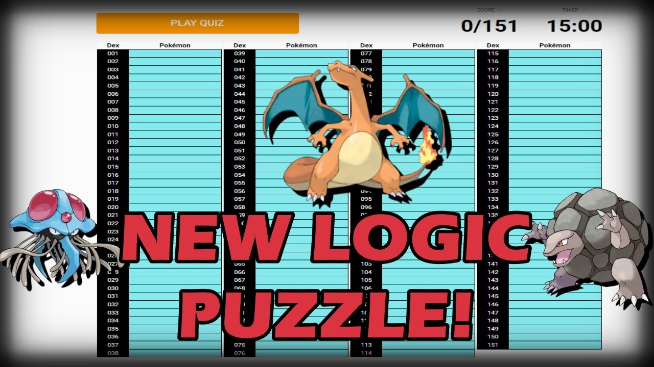 I Tried a NEW Pokemon Logic Puzzle!