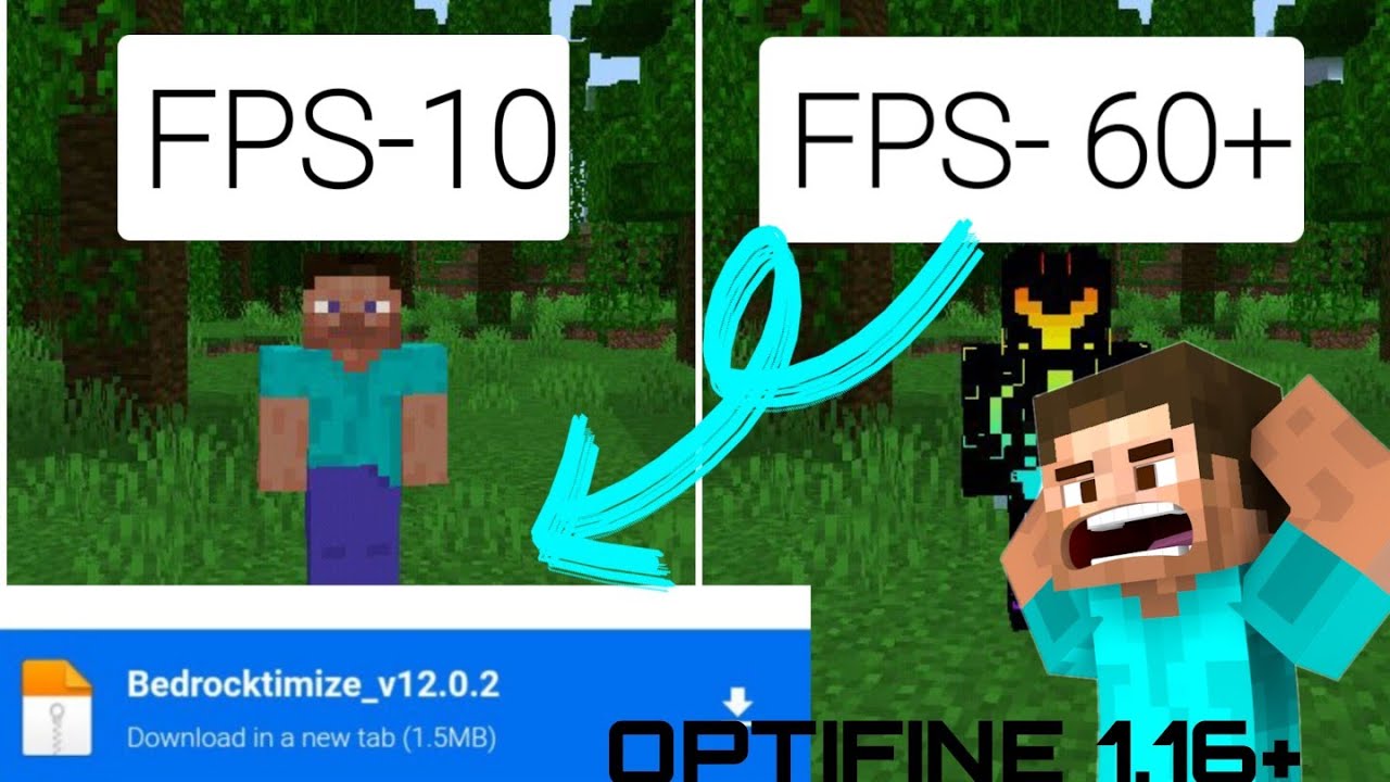 Best Optifine For Minecraft Pocket Edition 1.19 No Lag FPS BOOST Hackvolt Gaming YouTube