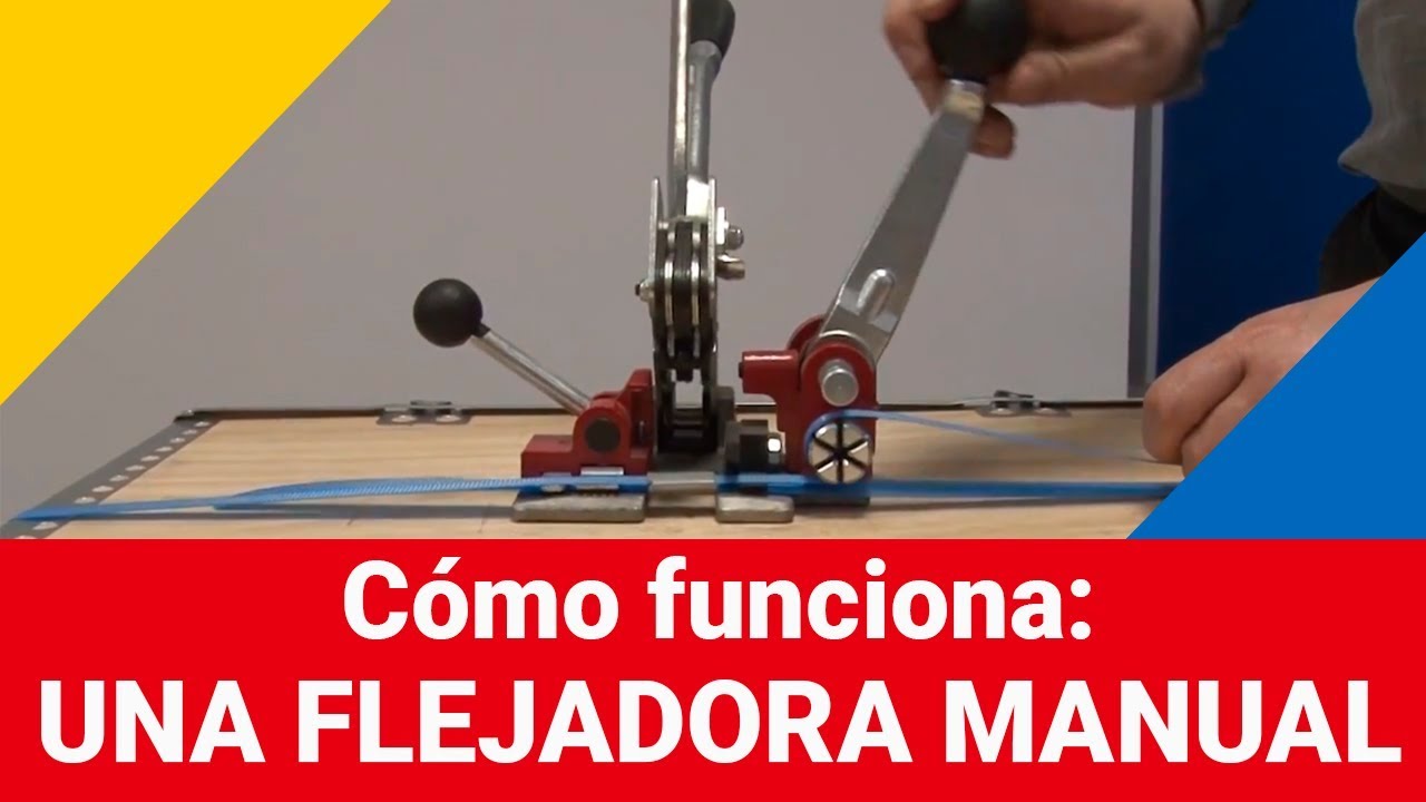 Cómo funciona una flejadora manual?