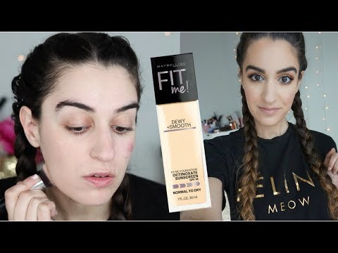 Video MAYBELLINE FIT ME DEWY AND SMOOTH FOUNDATION REVIEW... - youtube
