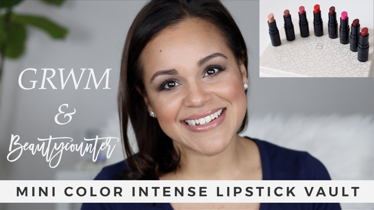 beautycounter little black dress lipstick Beautycounter Mini Color Intense Lipstick Vault | Swatches & Review