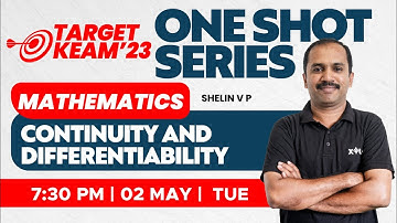 🎯 Target KEAM 2023 - One Shot Series - Maths - Continuity and Differentiability | XYLEM KEAM