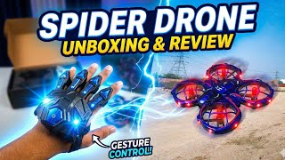 Spider Hand Control RC Drone Unboxing, Flying & Review - Best Remote Control Drone For Kids screenshot 1