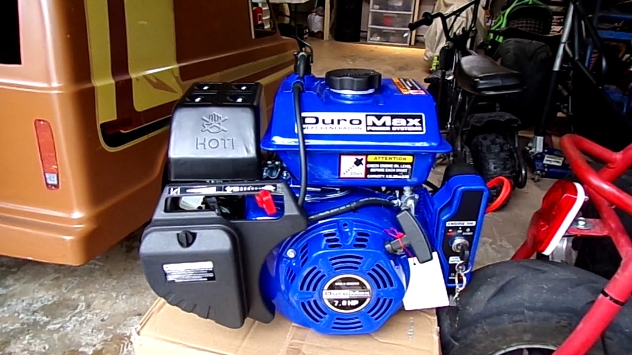 Duromax 7hp electric start mini bike doodle bug build YouTube