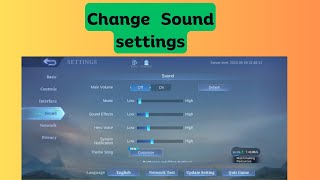 How to change Sound Settings in Mobile Legends: Bang Bang