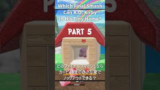 Which Final Smash Can K.O. Kirby In His Tiny Home ? Part 5