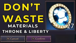 How to dissolve items efficiently in Throne and Liberty