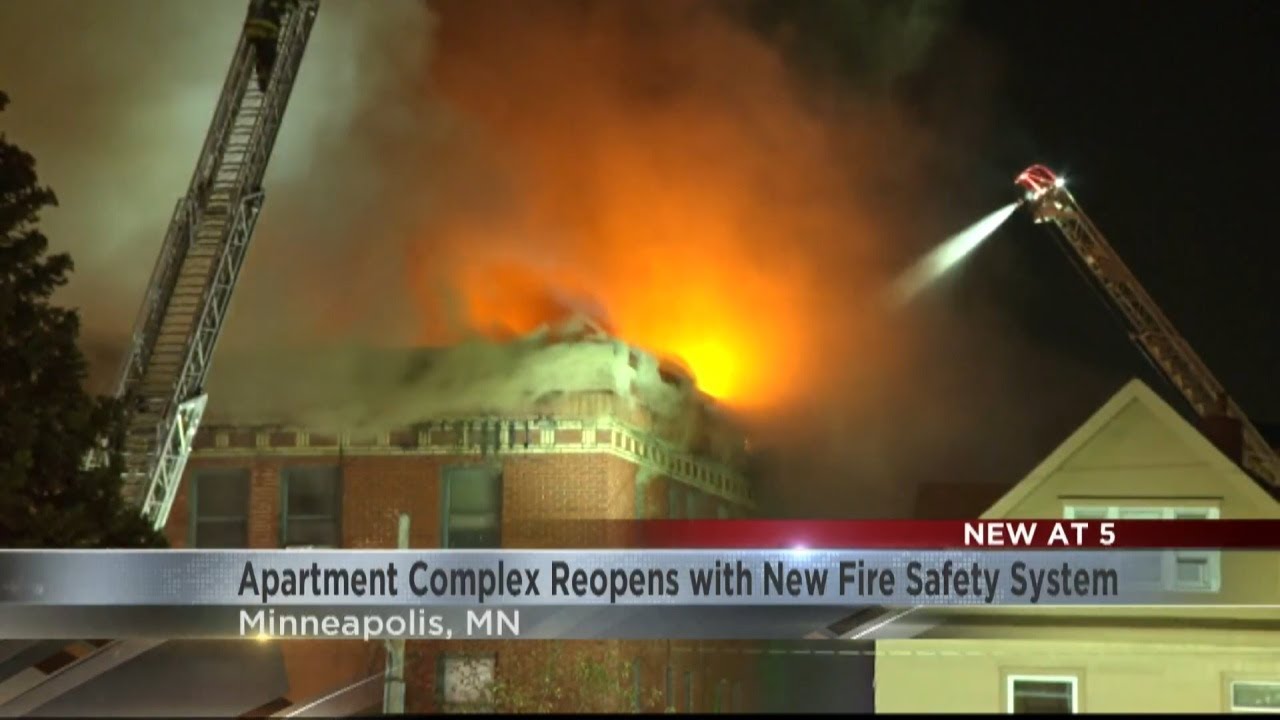 Minneapolis apartment complex reopens with new safety system after deadly fire