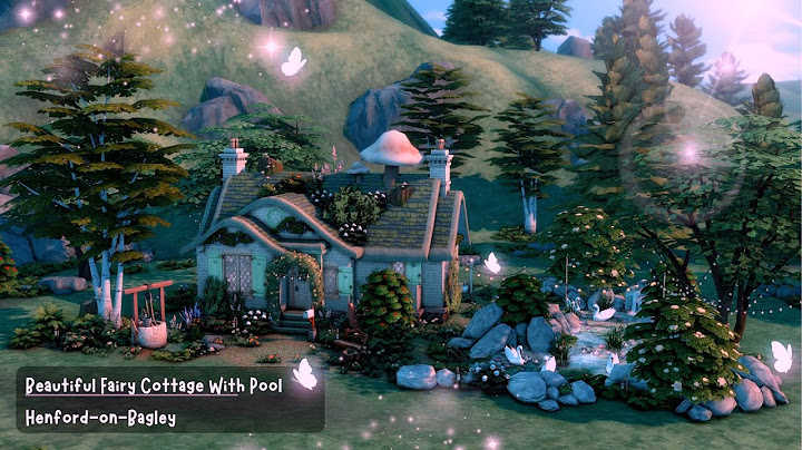 Beautiful Fairy Cottage with Pool🧚| The Sims 4 | Stop Motion Build | No CC
