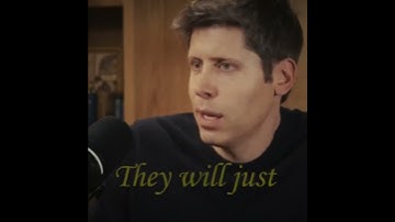 Sam the creator of chat gpt giving hard words 