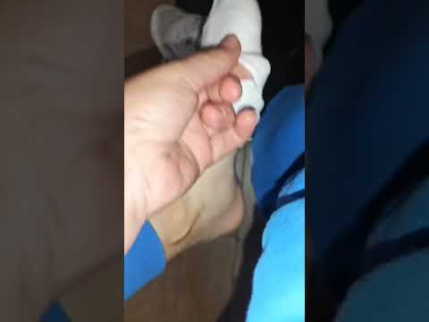 Taking off my sock under the table 🧦
