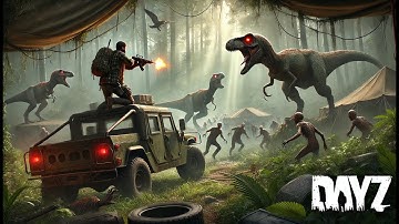 Jurassic Stuart Island DayZ with Dinos - Welcome to The Jungle! #dayz