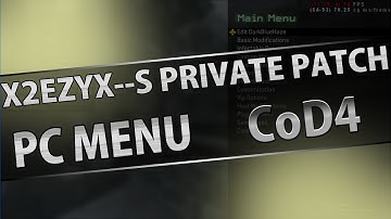 x2EzYx--s Private Patch - Cod4 PC Menu
