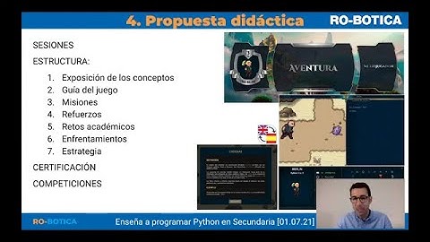 Webinar "Enseña a programar Python en Secundaria" [RO-BOTICA]
