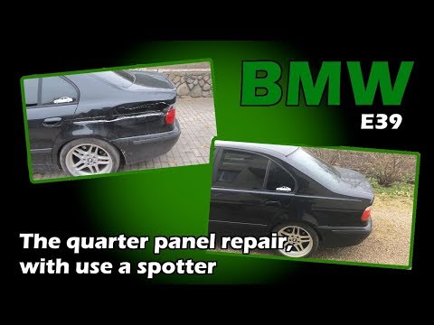 BMW E39. The quarter panel repair. Ремонт заднего крыла.