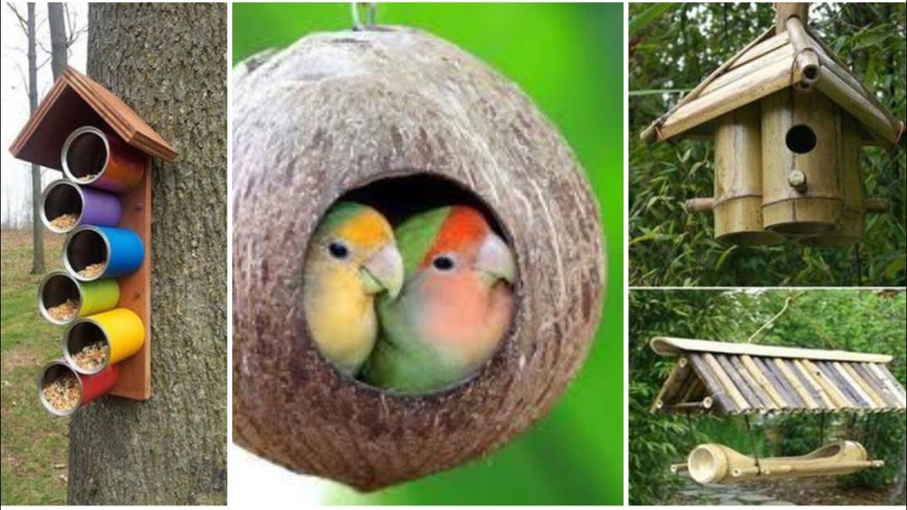 IDEIAS DE CASINHAS DE PÁSSAROS PARA A DECORAR O JARDIM!